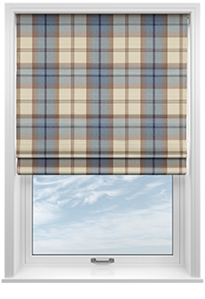 Highland, Sky - Twist&Fit Roman Blind